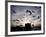 Hungry Seagulls Silhouetted Againt the Sunset in the Harbour at Essaouira, Morocco-Fergus Kennedy-Framed Photographic Print