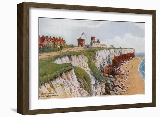 Hunstanton, the Cliffs and Lighthouse-Alfred Robert Quinton-Framed Giclee Print