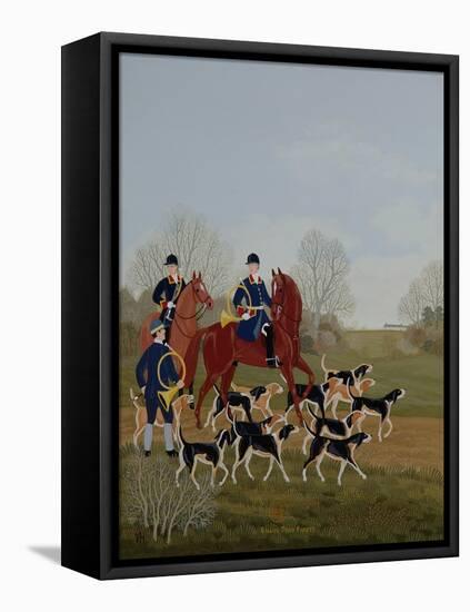 Hunt at Chantilly-Vincent Haddelsey-Framed Premier Image Canvas