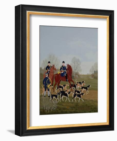 Hunt at Chantilly-Vincent Haddelsey-Framed Giclee Print
