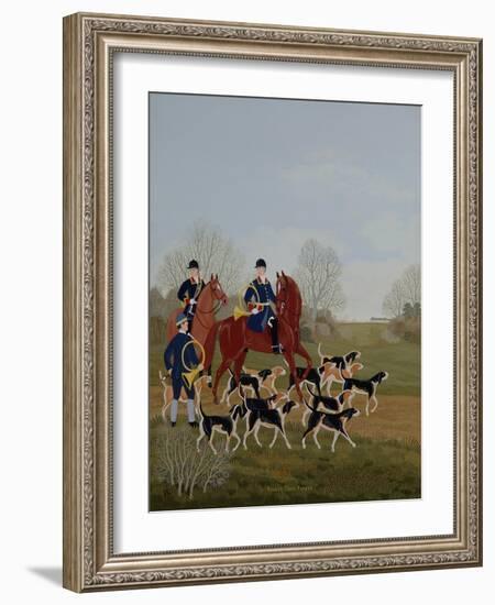 Hunt at Chantilly-Vincent Haddelsey-Framed Giclee Print