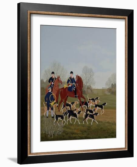 Hunt at Chantilly-Vincent Haddelsey-Framed Giclee Print