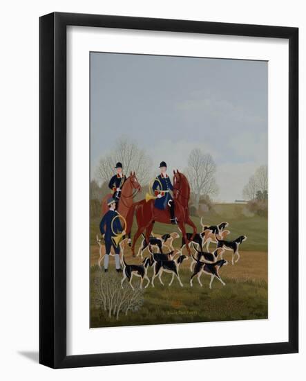 Hunt at Chantilly-Vincent Haddelsey-Framed Giclee Print