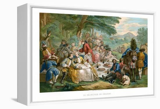 Hunt Breakfast, 1737-Urrabieta-Framed Premier Image Canvas