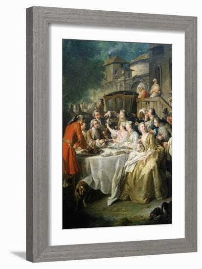 Hunt Luncheon (Un Déjeuner De Chasse), 1737-Jean Francois de Troy-Framed Giclee Print