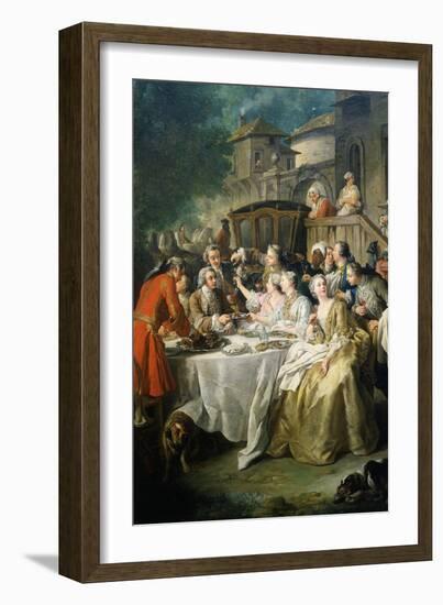 Hunt Luncheon (Un Déjeuner De Chasse), 1737-Jean Francois de Troy-Framed Giclee Print