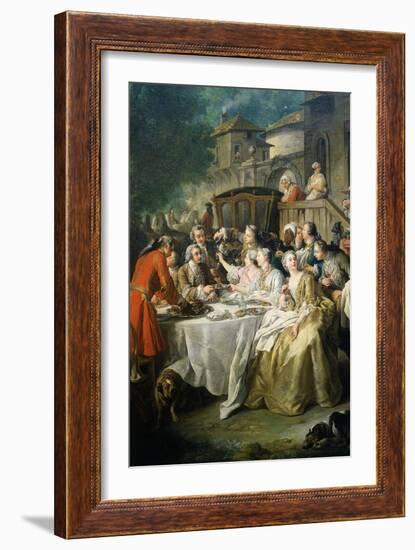 Hunt Luncheon (Un Déjeuner De Chasse), 1737-Jean Francois de Troy-Framed Giclee Print