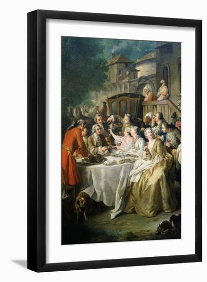 Hunt Luncheon (Un Déjeuner De Chasse), 1737-Jean Francois de Troy-Framed Giclee Print