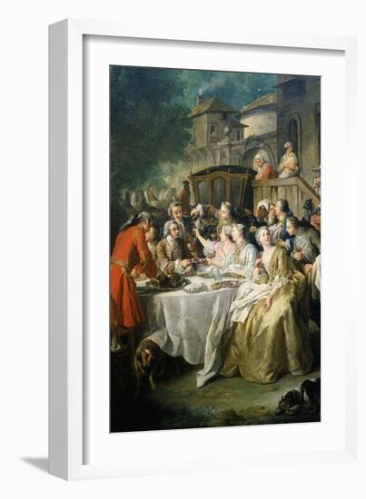 Hunt Luncheon (Un Déjeuner De Chasse), 1737-Jean Francois de Troy-Framed Giclee Print