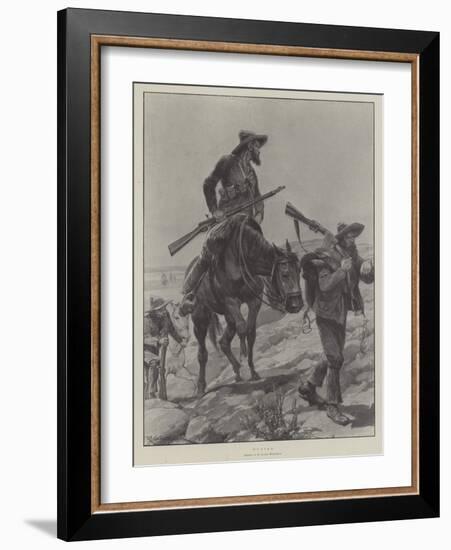 Hunted-Richard Caton Woodville II-Framed Giclee Print