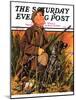 "Hunter and Dog in Field," Saturday Evening Post Cover, November 9, 1935-J.F. Kernan-Mounted Giclee Print