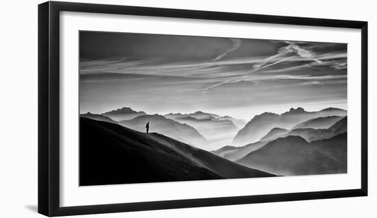 Hunter in the Fog-Vito Guarino-Framed Photographic Print