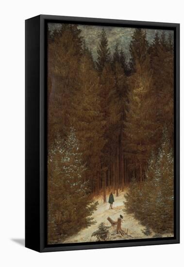 Hunter in the Forest, about 1813/1814-Caspar David Friedrich-Framed Premier Image Canvas