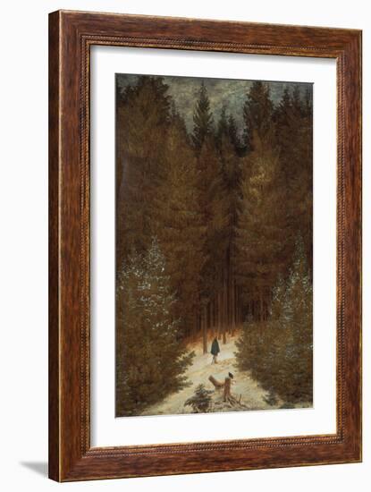 Hunter in the Forest, about 1813/1814-Caspar David Friedrich-Framed Giclee Print