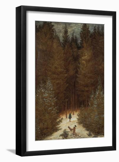 Hunter in the Forest, about 1813/1814-Caspar David Friedrich-Framed Giclee Print