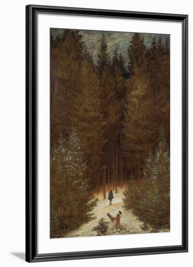 Hunter in the Forest, about 1813/1814-Caspar David Friedrich-Framed Giclee Print