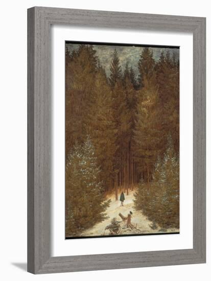 Hunter in the Forest, C.1814-Caspar David Friedrich-Framed Giclee Print