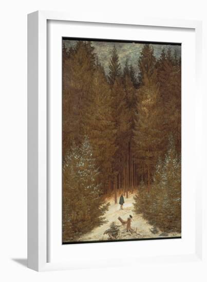 Hunter in the Forest, C.1814-Caspar David Friedrich-Framed Giclee Print