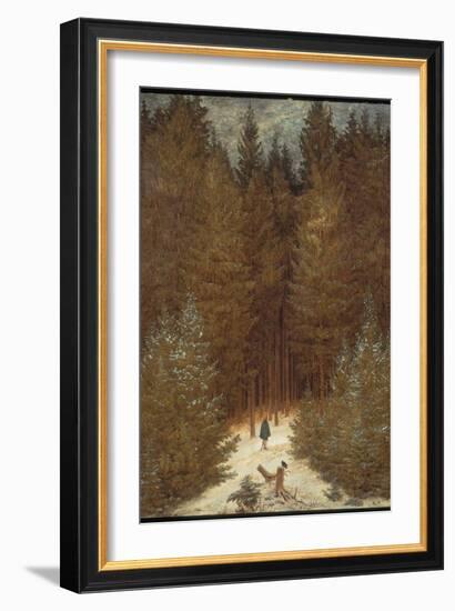 Hunter in the Forest, C.1814-Caspar David Friedrich-Framed Giclee Print