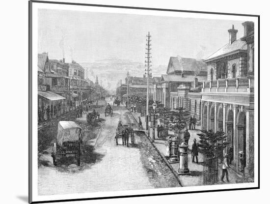 Hunter Street, Newcastle, New South Wales, Australia, 1886-null-Mounted Giclee Print