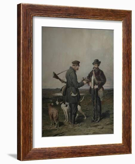 Hunters, 1864-Pyotr Petrovich Sokolov-Framed Giclee Print