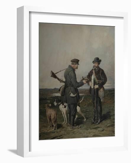 Hunters, 1864-Pyotr Petrovich Sokolov-Framed Giclee Print
