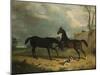 Hunters and a Spaniel in a Wooded Landscape, 1835-Henry Thomas Alken-Mounted Giclee Print