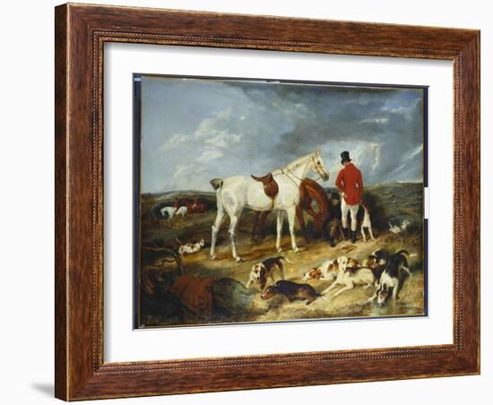 Hunters and Hounds, 1823-Edwin Henry Landseer-Framed Giclee Print