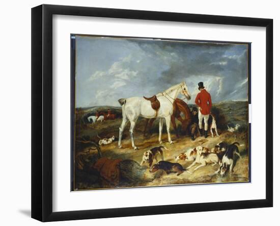 Hunters and Hounds, 1823-Edwin Henry Landseer-Framed Giclee Print