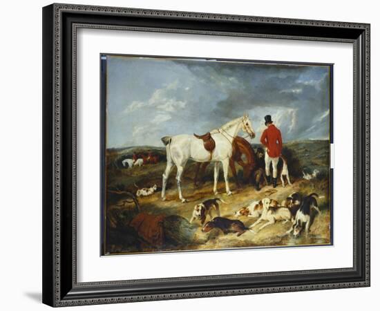 Hunters and Hounds, 1823-Edwin Henry Landseer-Framed Giclee Print