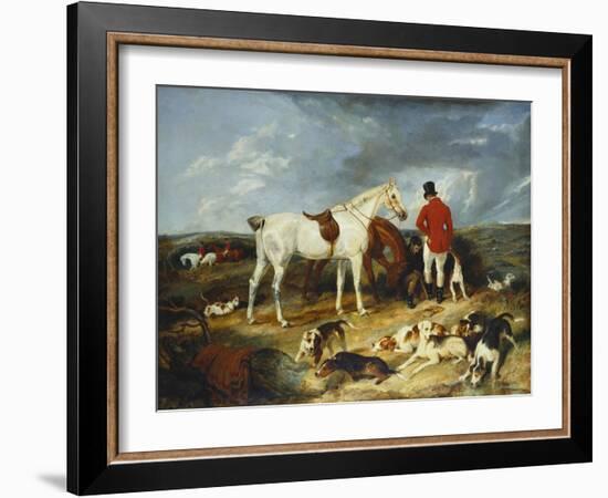 Hunters and Hounds, 1823-Edwin Henry Landseer-Framed Giclee Print