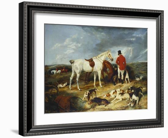 Hunters and Hounds, 1823-Edwin Henry Landseer-Framed Giclee Print