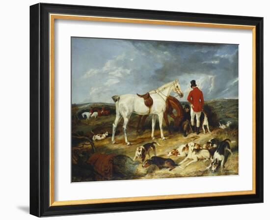 Hunters and Hounds, 1823-Edwin Henry Landseer-Framed Giclee Print