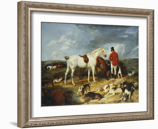 Hunters and Hounds, 1823-Edwin Henry Landseer-Framed Giclee Print