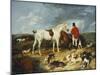 Hunters and Hounds, 1823-Edwin Henry Landseer-Mounted Giclee Print