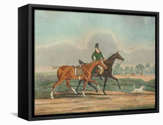 'Hunters at Covertside', early 19th century, (1929)-James Pollard-Framed Premier Image Canvas