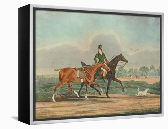 'Hunters at Covertside', early 19th century, (1929)-James Pollard-Framed Premier Image Canvas