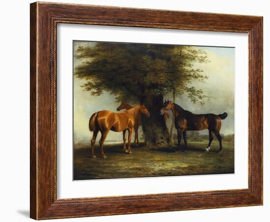 Hunters at Grass, 1801-Benjamin Marshall-Framed Giclee Print