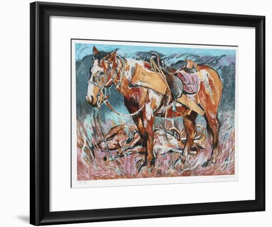Hunters Horse-Everett Hibbard-Framed Limited Edition