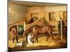 Hunters in a Stable with a Groom, 1809-Thomas Weaver-Mounted Giclee Print