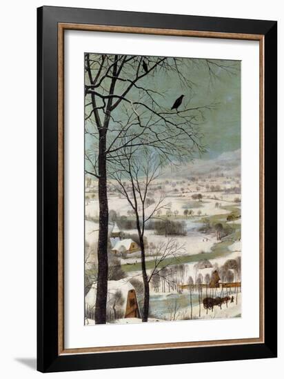 Hunters in the Snow - Detail-Pieter Breughel the Elder-Framed Art Print