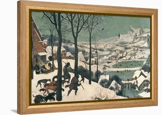 Hunters in the Snow, February, 1565-Pieter Bruegel the Elder-Framed Premier Image Canvas