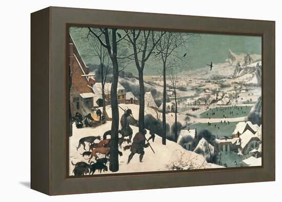 Hunters in the Snow, February, 1565-Pieter Bruegel the Elder-Framed Premier Image Canvas