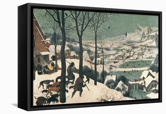 Hunters in the Snow, February, 1565-Pieter Bruegel the Elder-Framed Premier Image Canvas