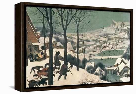 Hunters in the Snow, February, 1565-Pieter Bruegel the Elder-Framed Premier Image Canvas