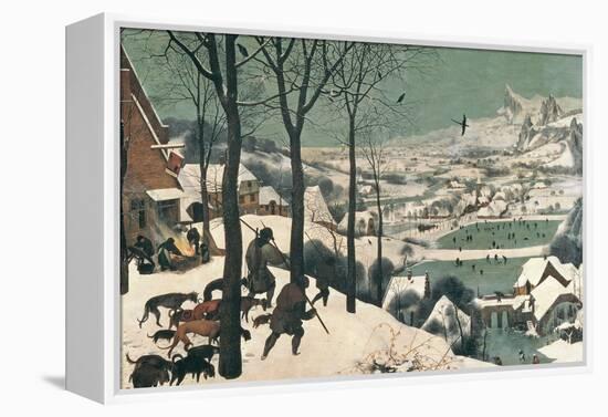 Hunters in the Snow, February, 1565-Pieter Bruegel the Elder-Framed Premier Image Canvas