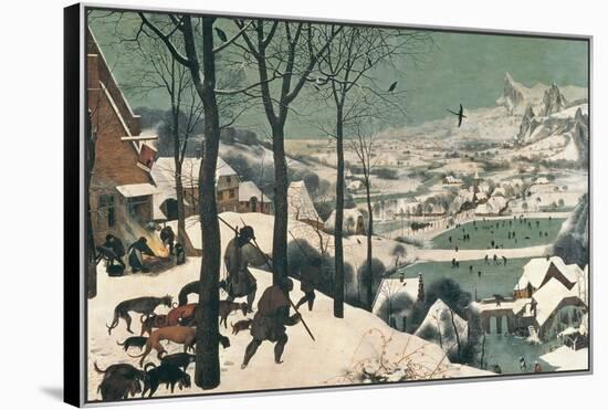 Hunters in the Snow, February, 1565-Pieter Bruegel the Elder-Framed Premier Image Canvas