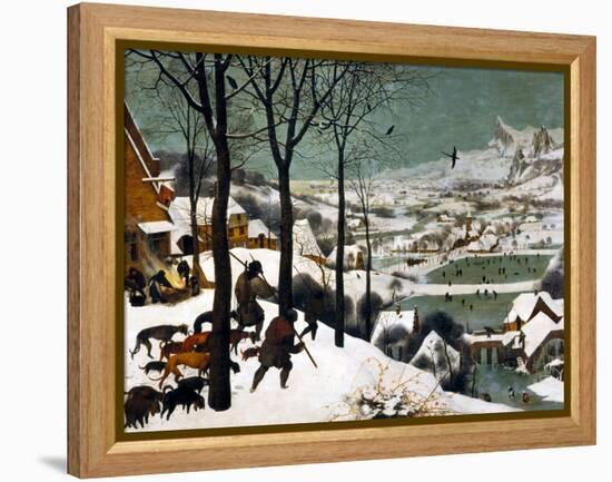 Hunters in the Snow (Winte), 1565-Pieter Bruegel the Elder-Framed Premier Image Canvas