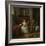 Hunters Present-Gabriel Metsu-Framed Art Print