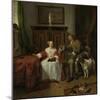 Hunters Present-Gabriel Metsu-Mounted Art Print